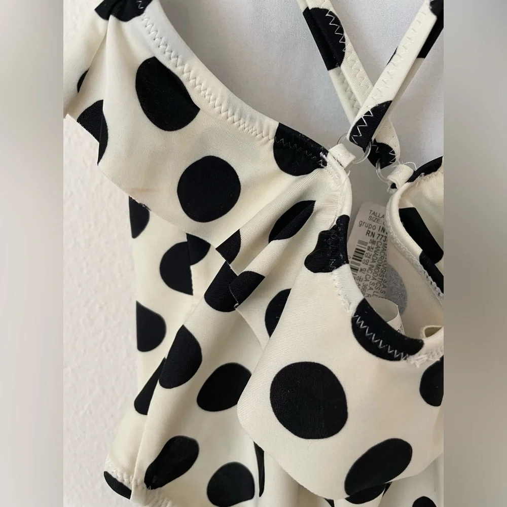 Zara kids swimsuit one piece polka dot size 6/7